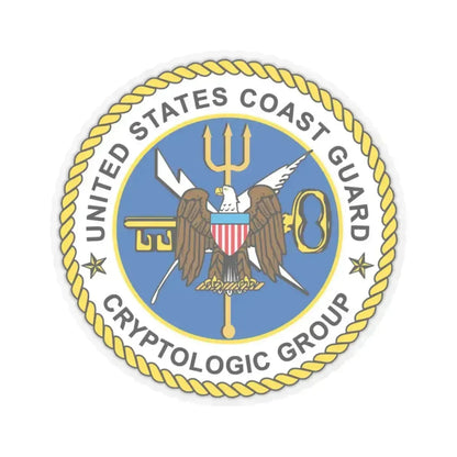 USCG Cryptologic Group (U.S. Coast Guard) STICKER Vinyl Kiss-Cut Decal 6 Inch Transparent - The Sticker Space
