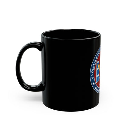 USCG CWO Assoc Steven Shields Chapter (U.S. Coast Guard) Black Coffee Mug-The Sticker Space