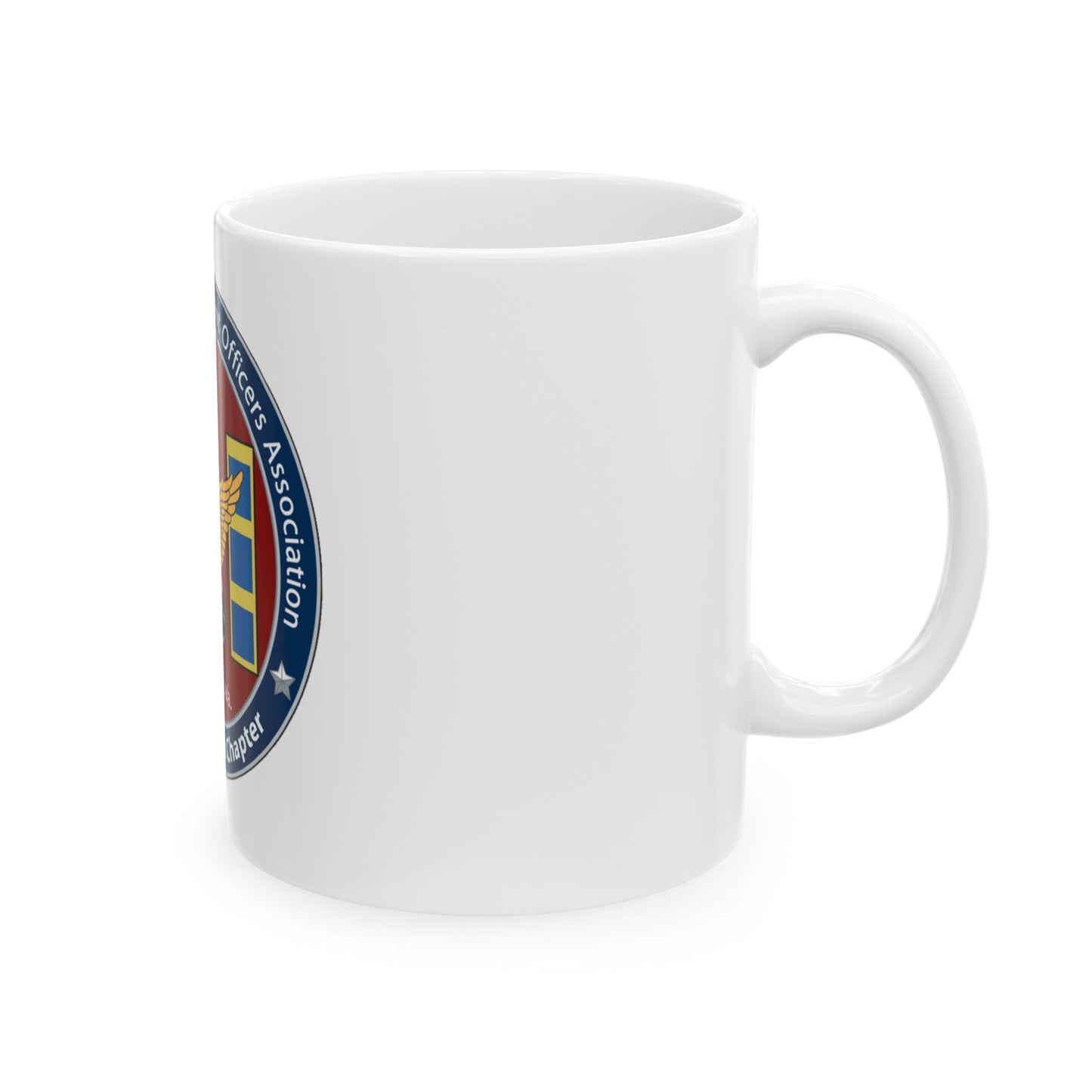 USCG CWO Assoc Steven Shields Chapter (U.S. Coast Guard) White Coffee Mug-The Sticker Space