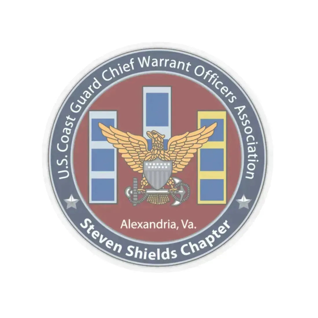 USCG CWO Assoc Steven Shields Chapter (U.S. Coast Guard) STICKER Vinyl Kiss-Cut Decal 2 Inch Transparent - The Sticker Space