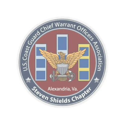 USCG CWO Assoc Steven Shields Chapter (U.S. Coast Guard) STICKER Vinyl Kiss-Cut Decal 4 Inch Transparent - The Sticker Space