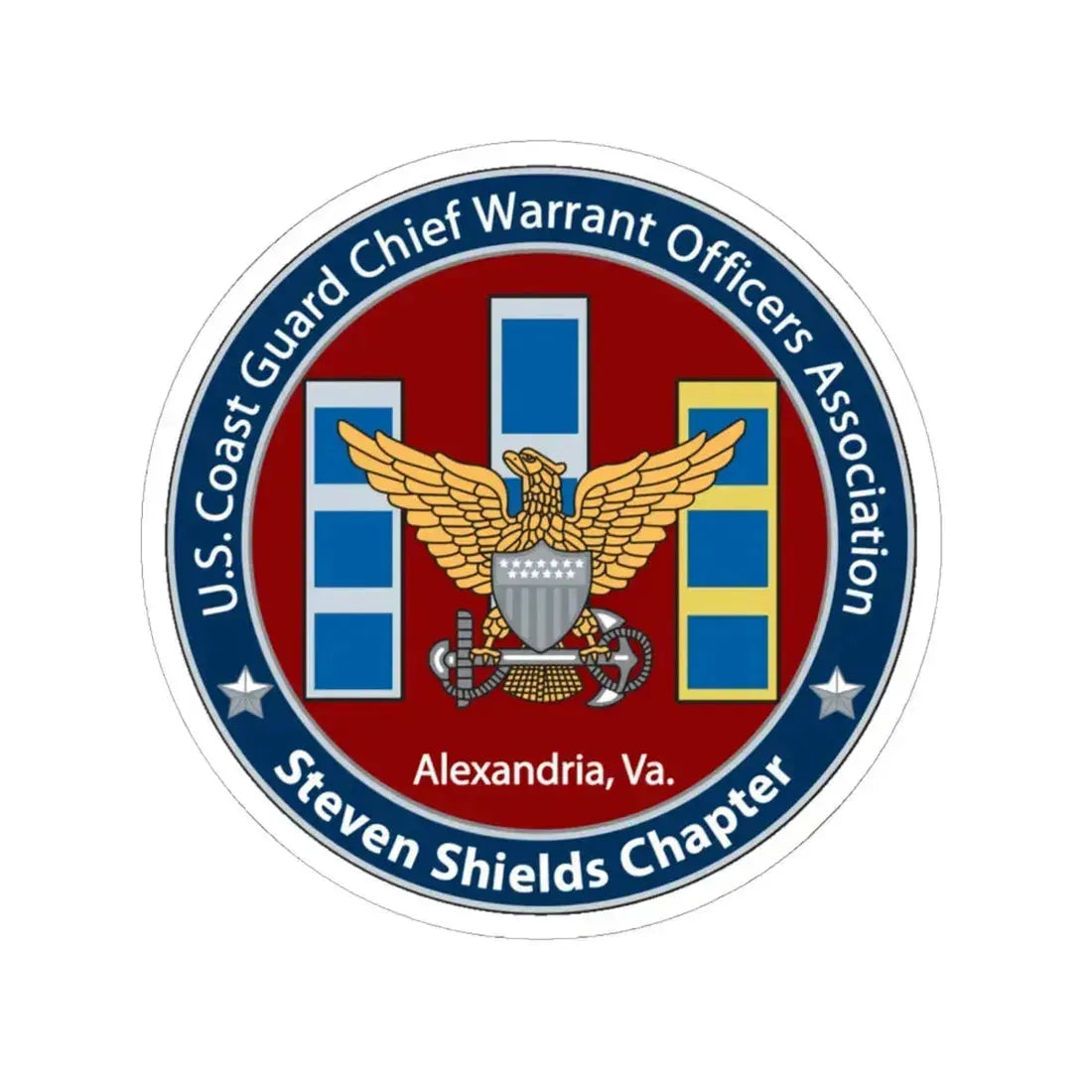 USCG CWO Assoc Steven Shields Chapter (U.S. Coast Guard) STICKER Vinyl Kiss-Cut Decal - The Sticker Space