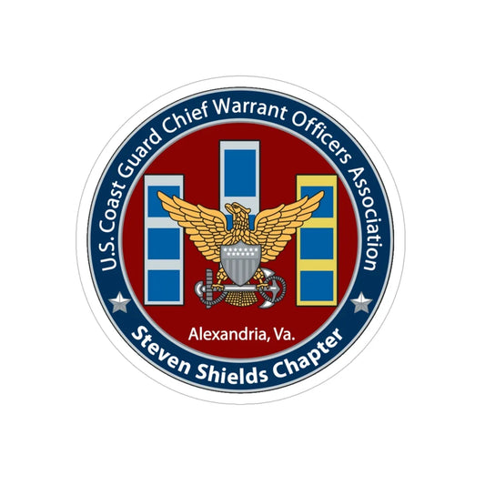 USCG CWO Assoc Steven Shields Chapter (U.S. Coast Guard) Transparent STICKER Die-Cut Vinyl Decal 6 Inch - The Sticker Space