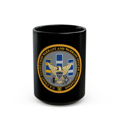 USCG CWO (U.S. Coast Guard) Black Coffee Mug-15oz-The Sticker Space