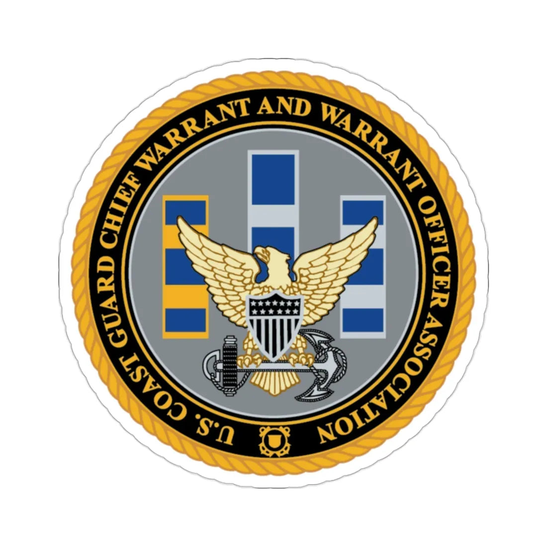 USCG CWO (U.S. Coast Guard) STICKER Vinyl Die-Cut Decal 2 Inch - The Sticker Space