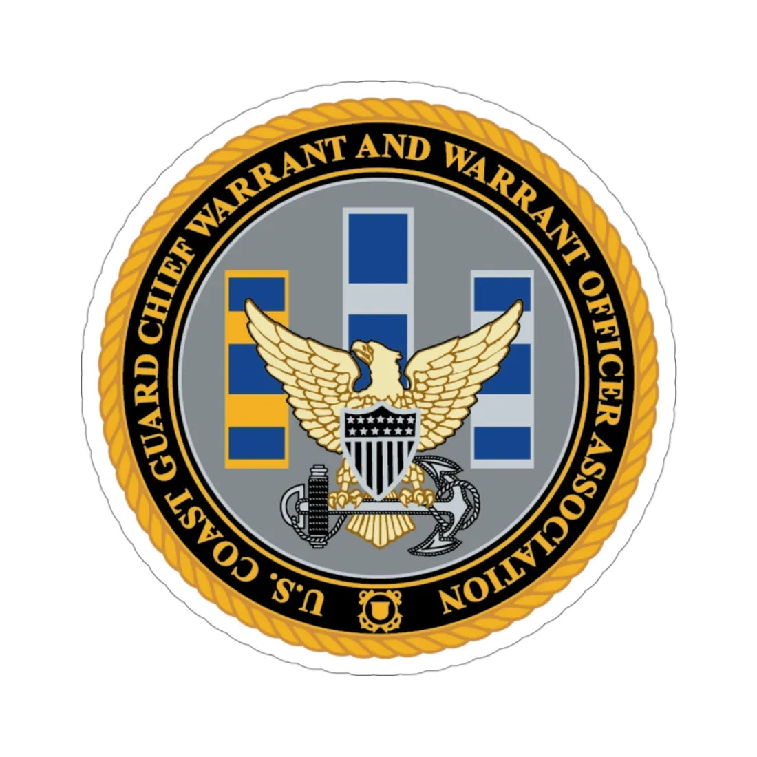 USCG CWO (U.S. Coast Guard) STICKER Vinyl Die-Cut Decal 3 Inch - The Sticker Space