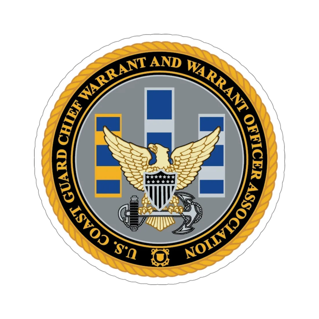 USCG CWO (U.S. Coast Guard) STICKER Vinyl Die-Cut Decal 4 Inch - The Sticker Space