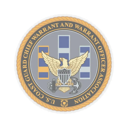 USCG CWO (U.S. Coast Guard) STICKER Vinyl Kiss-Cut Decal 2 Inch Transparent - The Sticker Space