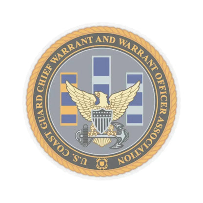 USCG CWO (U.S. Coast Guard) STICKER Vinyl Kiss-Cut Decal 2 Inch Transparent - The Sticker Space