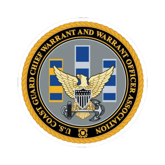 USCG CWO (U.S. Coast Guard) STICKER Vinyl Kiss-Cut Decal 2 Inch White - The Sticker Space