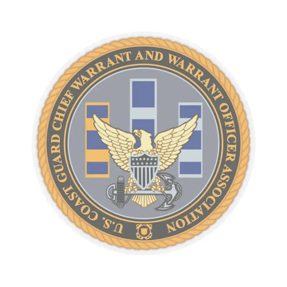 USCG CWO (U.S. Coast Guard) STICKER Vinyl Kiss-Cut Decal 4 Inch Transparent - The Sticker Space