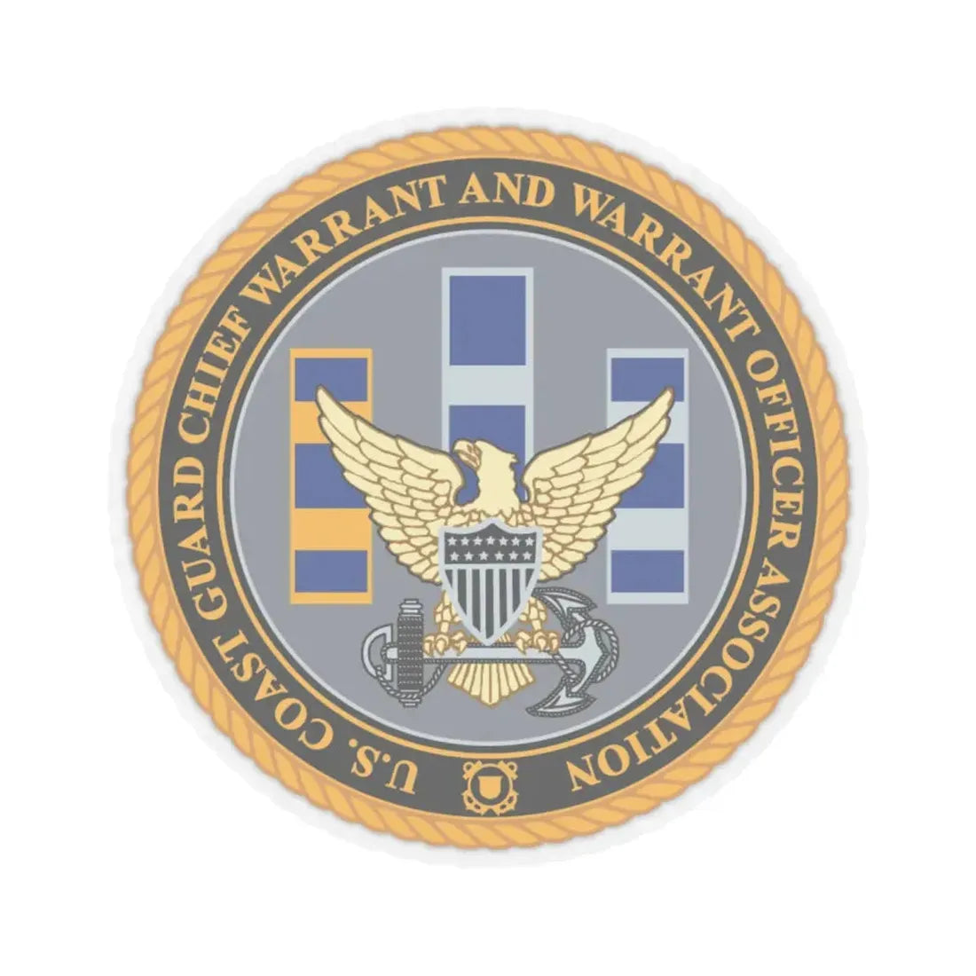 USCG CWO (U.S. Coast Guard) STICKER Vinyl Kiss-Cut Decal 6 Inch Transparent - The Sticker Space