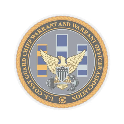 USCG CWO (U.S. Coast Guard) STICKER Vinyl Kiss-Cut Decal 6 Inch Transparent - The Sticker Space