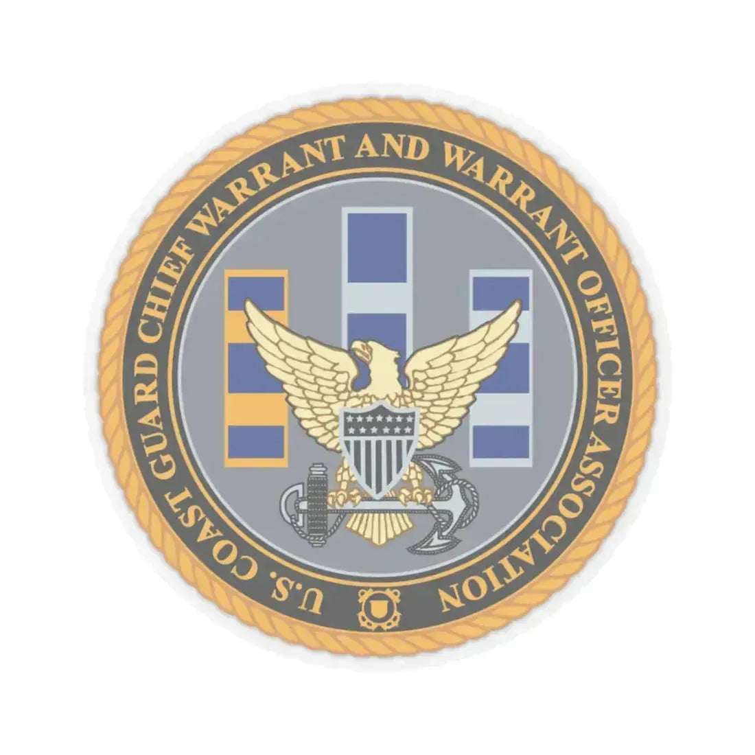 USCG CWO (U.S. Coast Guard) STICKER Vinyl Kiss-Cut Decal 6 Inch Transparent - The Sticker Space