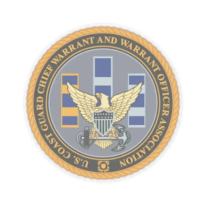 USCG CWO (U.S. Coast Guard) STICKER Vinyl Kiss-Cut Decal 6 Inch Transparent - The Sticker Space
