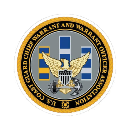 USCG CWO (U.S. Coast Guard) STICKER Vinyl Kiss-Cut Decal 6 Inch White - The Sticker Space