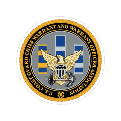 USCG CWO (U.S. Coast Guard) Transparent STICKER Die-Cut Vinyl Decal 3 Inch - The Sticker Space