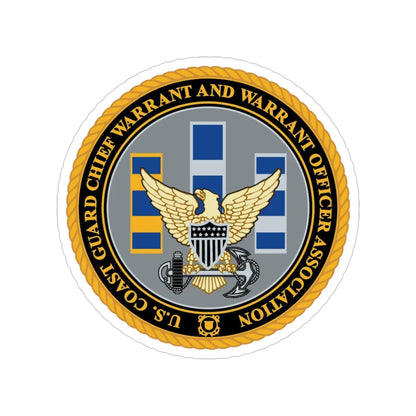 USCG CWO (U.S. Coast Guard) Transparent STICKER Die-Cut Vinyl Decal 4 Inch - The Sticker Space