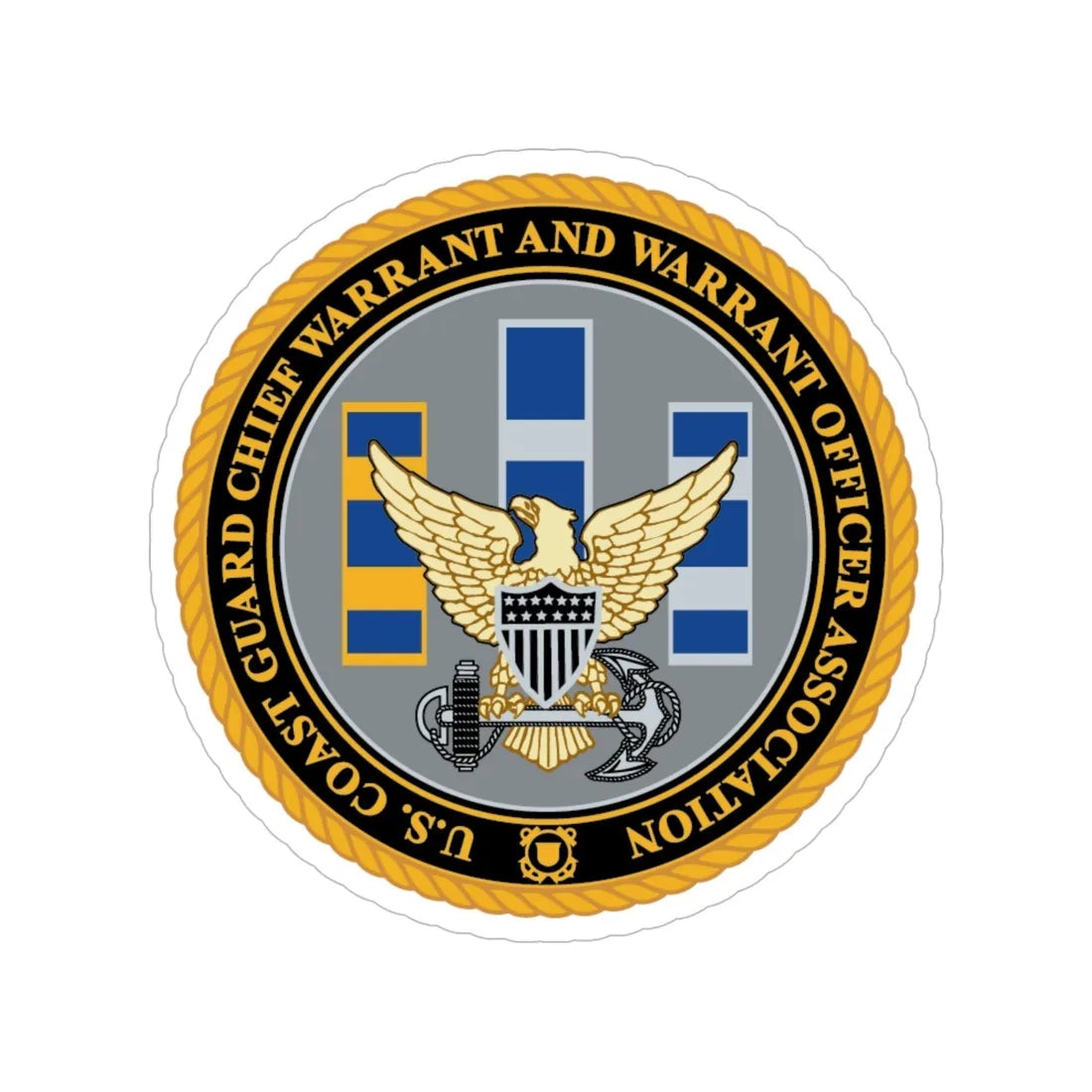 USCG CWO (U.S. Coast Guard) Transparent STICKER Die-Cut Vinyl Decal 6 Inch - The Sticker Space