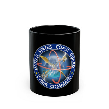 USCG Cyber Command (U.S. Coast Guard) Black Coffee Mug-11oz-The Sticker Space