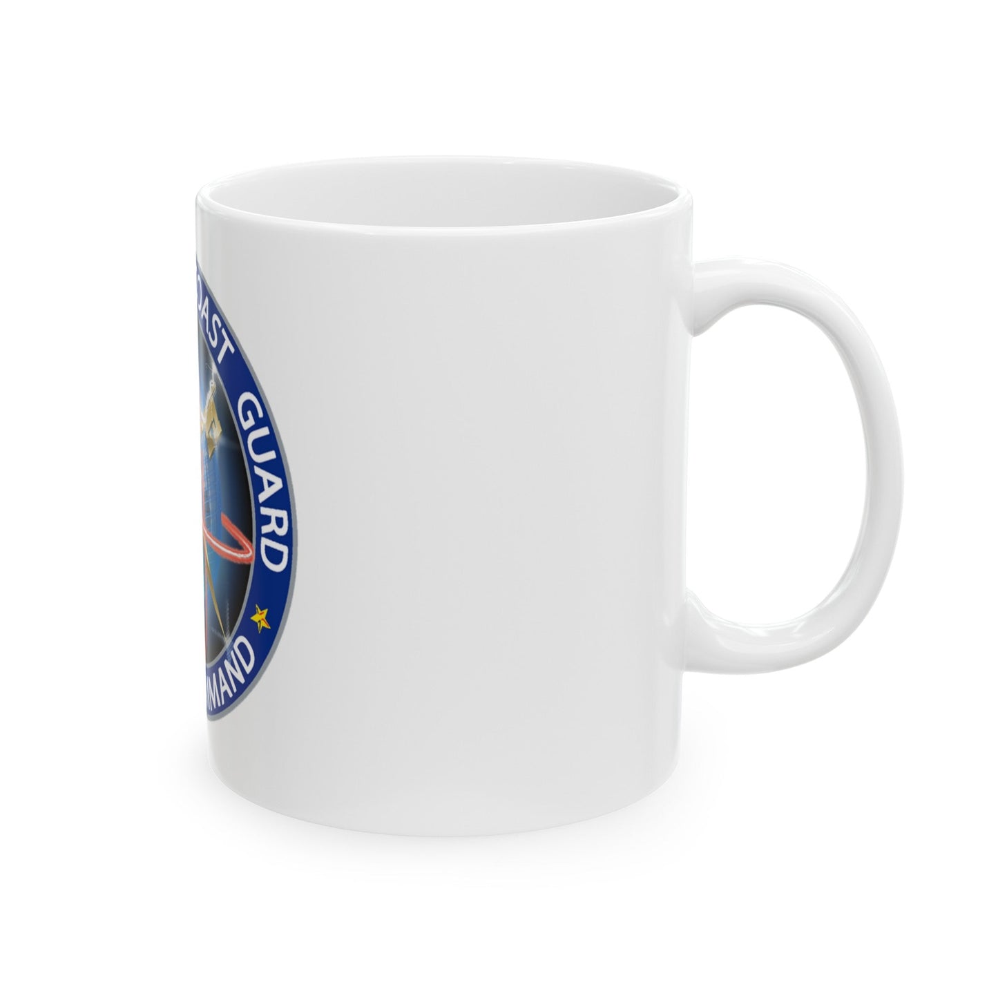 USCG Cyber Command (U.S. Coast Guard) White Coffee Mug-The Sticker Space