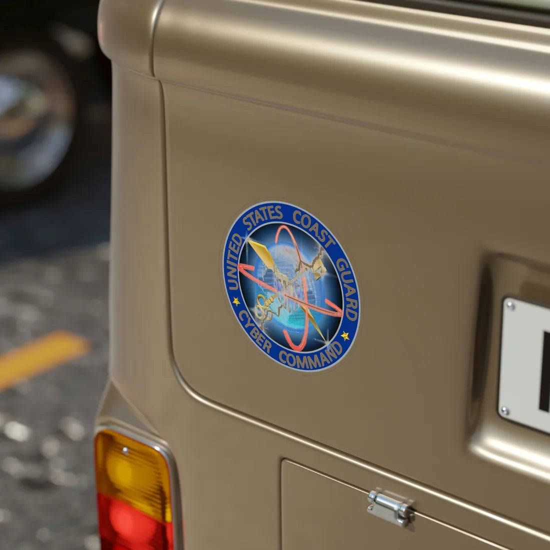 USCG Cyber Command (U.S. Coast Guard) Transparent STICKER Die-Cut Vinyl Decal - The Sticker Space