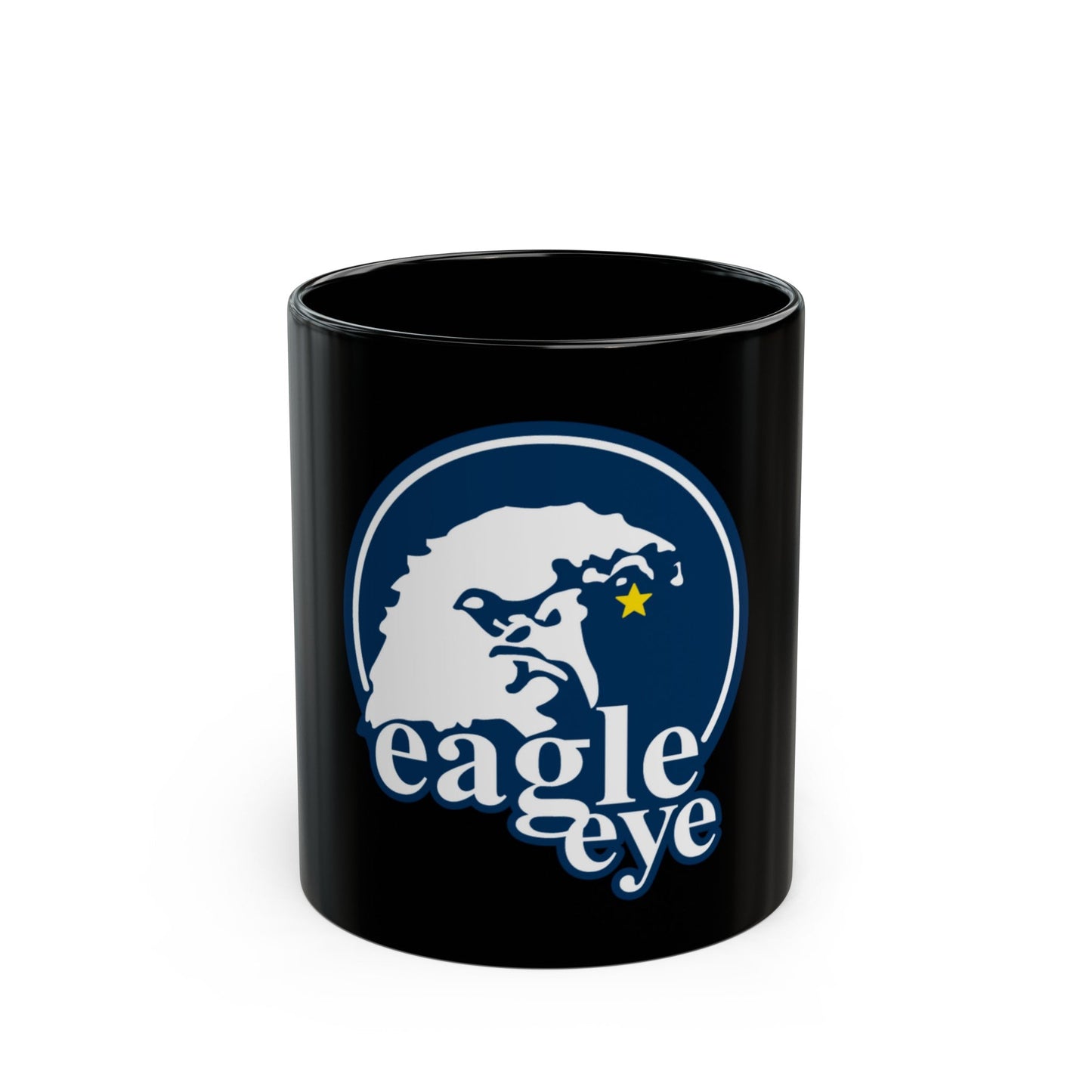 USCG Eagle Eye (U.S. Coast Guard) Black Coffee Mug-11oz-The Sticker Space
