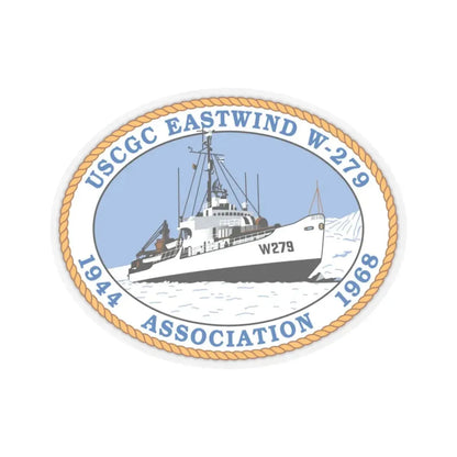 USCG Eastwind W 279 (U.S. Coast Guard) STICKER Vinyl Kiss-Cut Decal 3 Inch Transparent - The Sticker Space