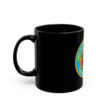 USCG EnlAssocCaribbean Branch (U.S. Coast Guard) Black Coffee Mug-The Sticker Space