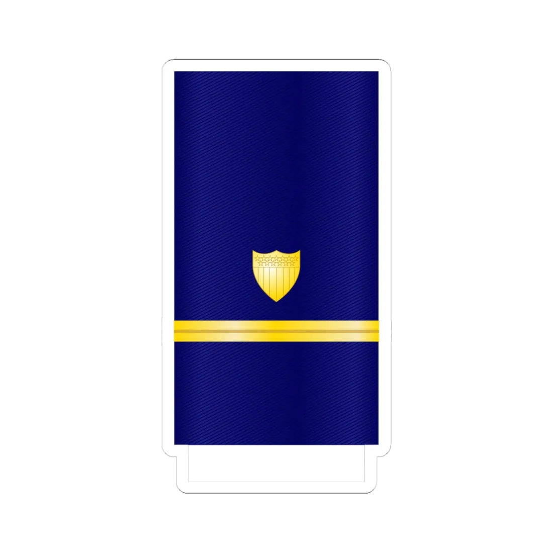USCG Ensign Insignia Sleeve (United States) (Military Rank) STICKER Vinyl Kiss-Cut Decal 4 Inch White - The Sticker Space