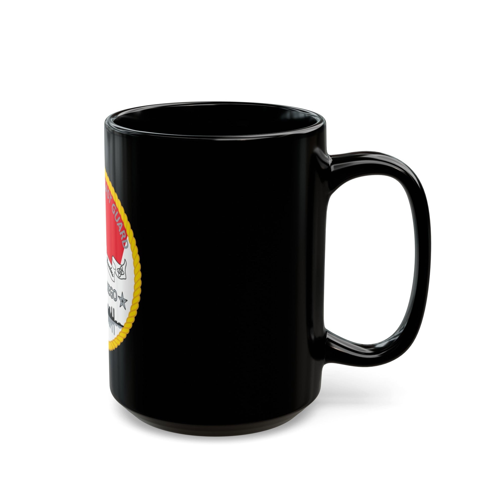 USCG ESD San Diego (U.S. Coast Guard) Black Coffee Mug-The Sticker Space