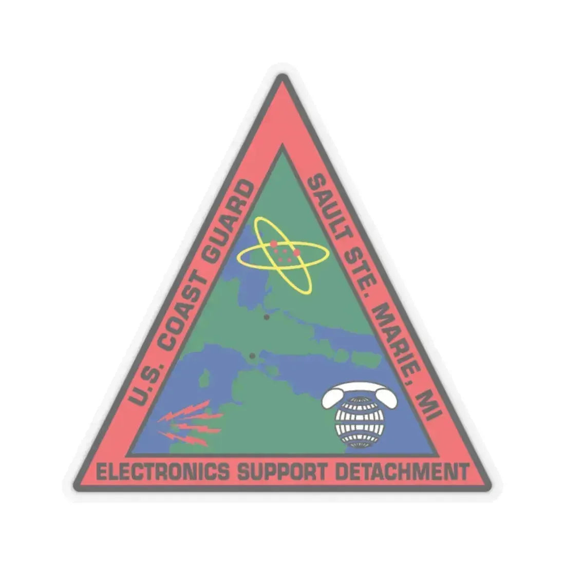 USCG ESD Sault SteMarie MI (U.S. Coast Guard) STICKER Vinyl Kiss-Cut Decal - The Sticker Space