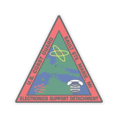 USCG ESD Sault SteMarie MI (U.S. Coast Guard) STICKER Vinyl Kiss-Cut Decal - The Sticker Space