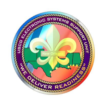 USCG ESSU New Orleans (U.S. Coast Guard) Holographic STICKER Die-Cut Vinyl Decal 6 Inch Holographic - The Sticker Space