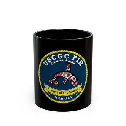 USCG FIR WLB 213 (U.S. Coast Guard) Black Coffee Mug-11oz-The Sticker Space