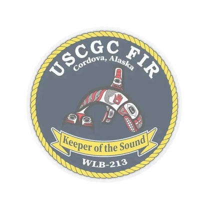 USCG FIR WLB 213 (U.S. Coast Guard) STICKER Vinyl Kiss-Cut Decal 3 Inch Transparent - The Sticker Space