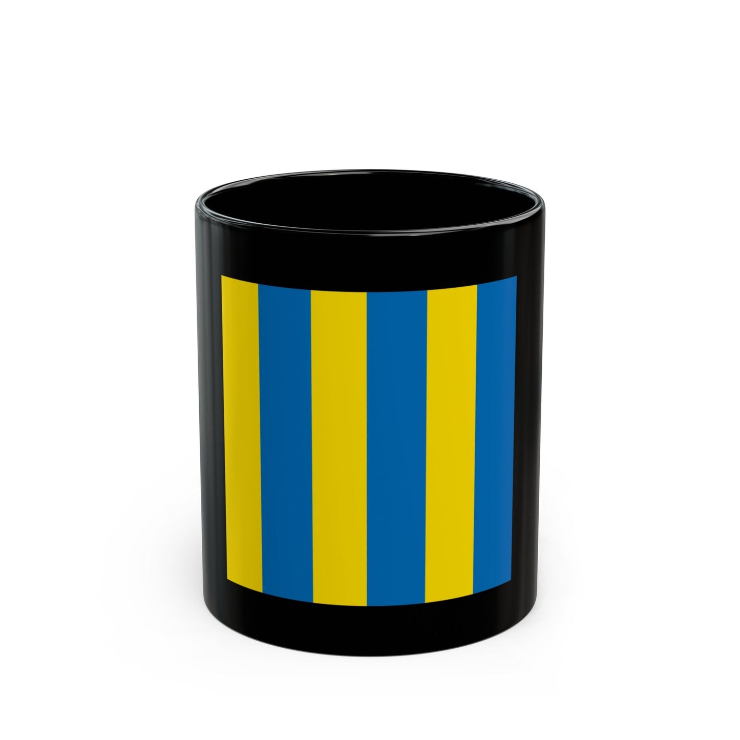 USCG Golf Flag (U.S. Coast Guard) Black Coffee Mug-11oz-The Sticker Space