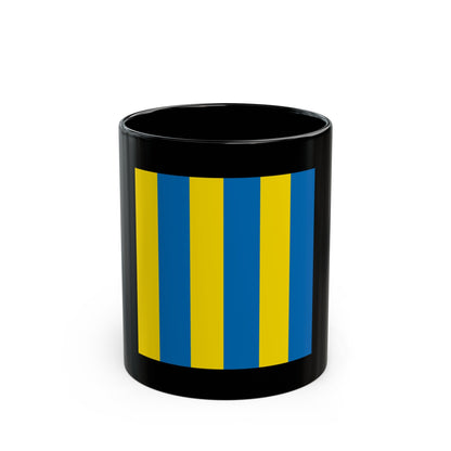 USCG Golf Flag (U.S. Coast Guard) Black Coffee Mug-11oz-The Sticker Space