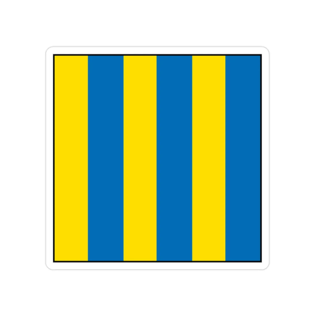 USCG Golf Flag (U.S. Coast Guard) Transparent STICKER Die-Cut Vinyl Decal 2 Inch - The Sticker Space