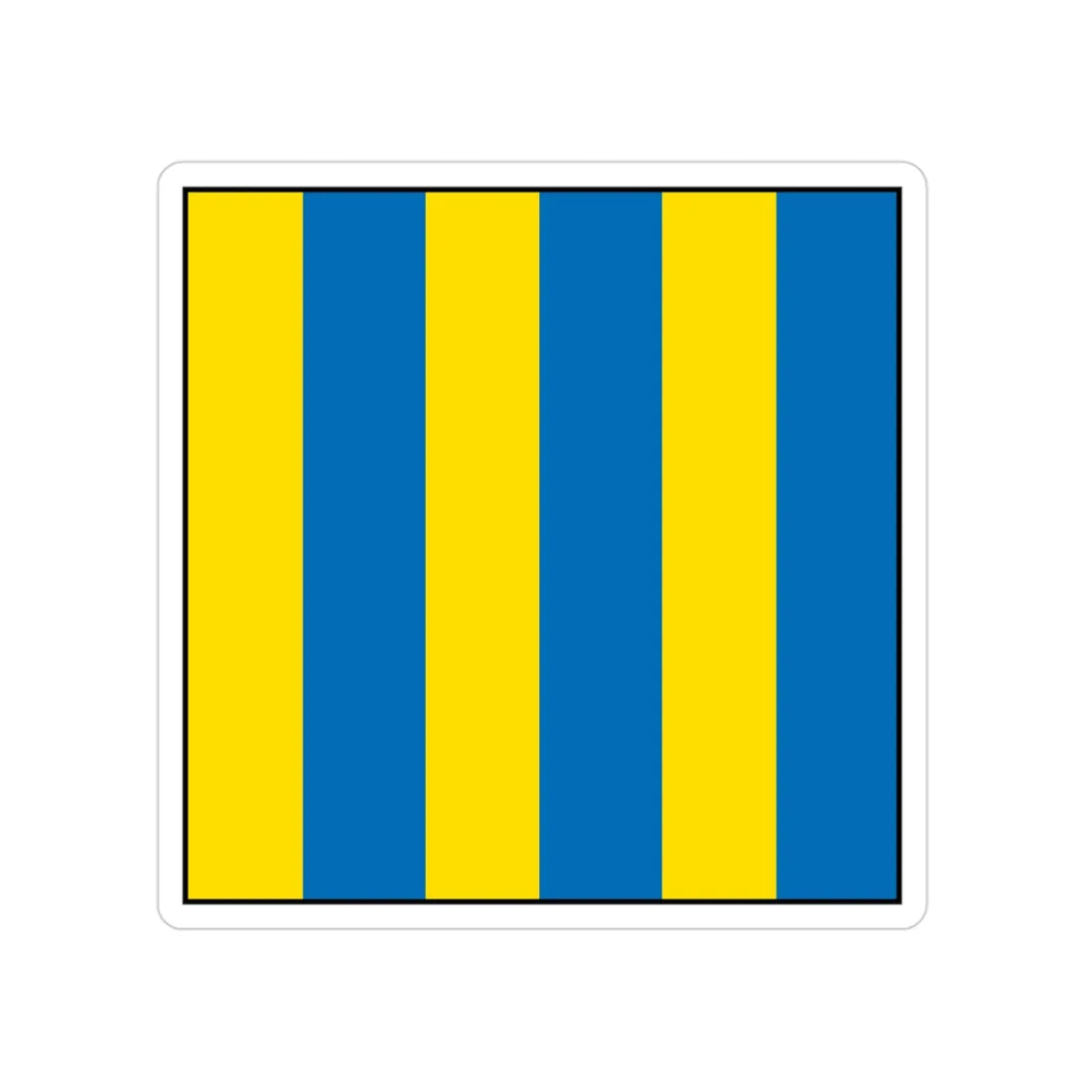 USCG Golf Flag (U.S. Coast Guard) Transparent STICKER Die-Cut Vinyl Decal 3 Inch - The Sticker Space