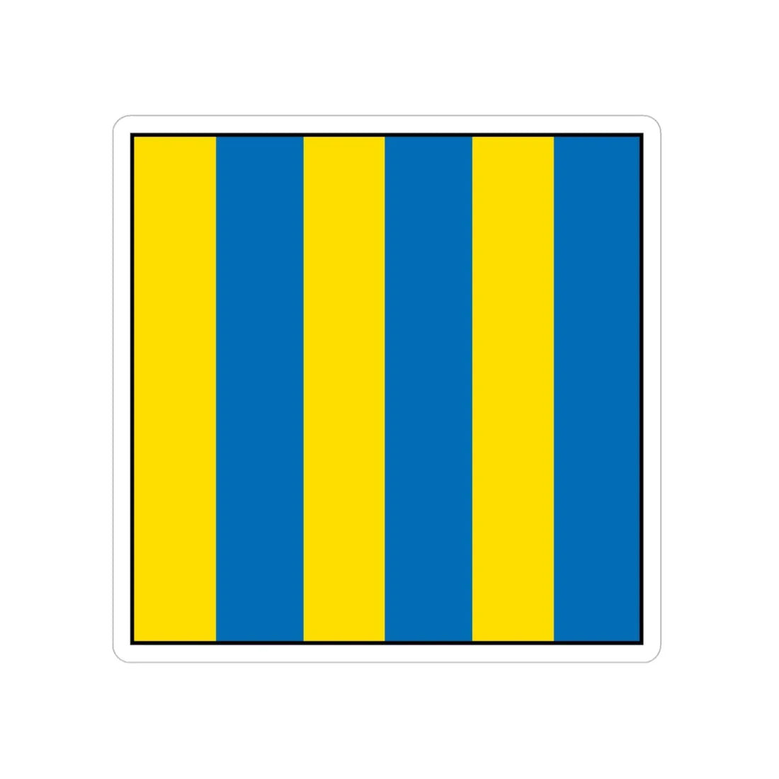 USCG Golf Flag (U.S. Coast Guard) Transparent STICKER Die-Cut Vinyl Decal 4 Inch - The Sticker Space
