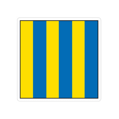 USCG Golf Flag (U.S. Coast Guard) Transparent STICKER Die-Cut Vinyl Decal 4 Inch - The Sticker Space