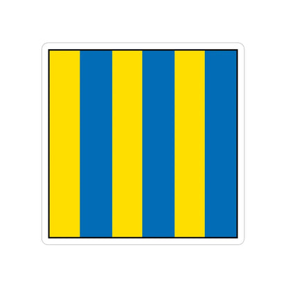 USCG Golf Flag (U.S. Coast Guard) Transparent STICKER Die-Cut Vinyl Decal 5 Inch - The Sticker Space
