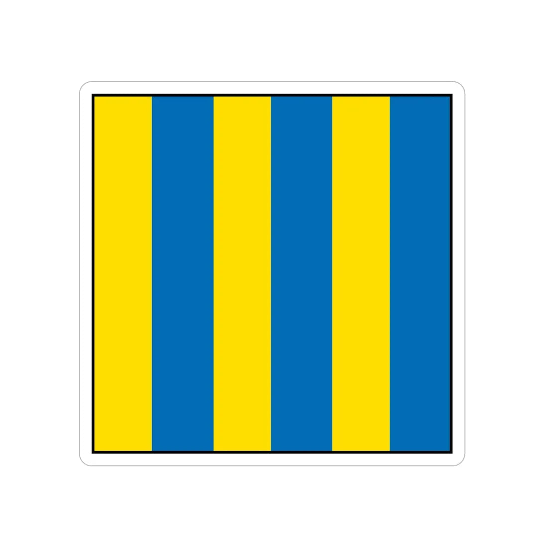 USCG Golf Flag (U.S. Coast Guard) Transparent STICKER Die-Cut Vinyl Decal 6 Inch - The Sticker Space