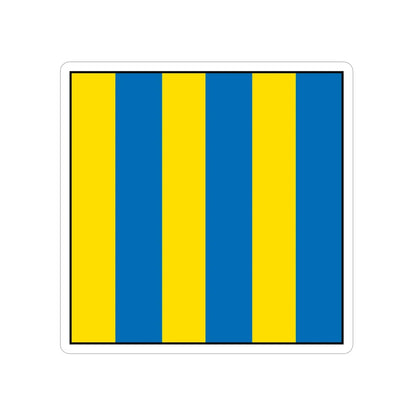 USCG Golf Flag (U.S. Coast Guard) Transparent STICKER Die-Cut Vinyl Decal 6 Inch - The Sticker Space
