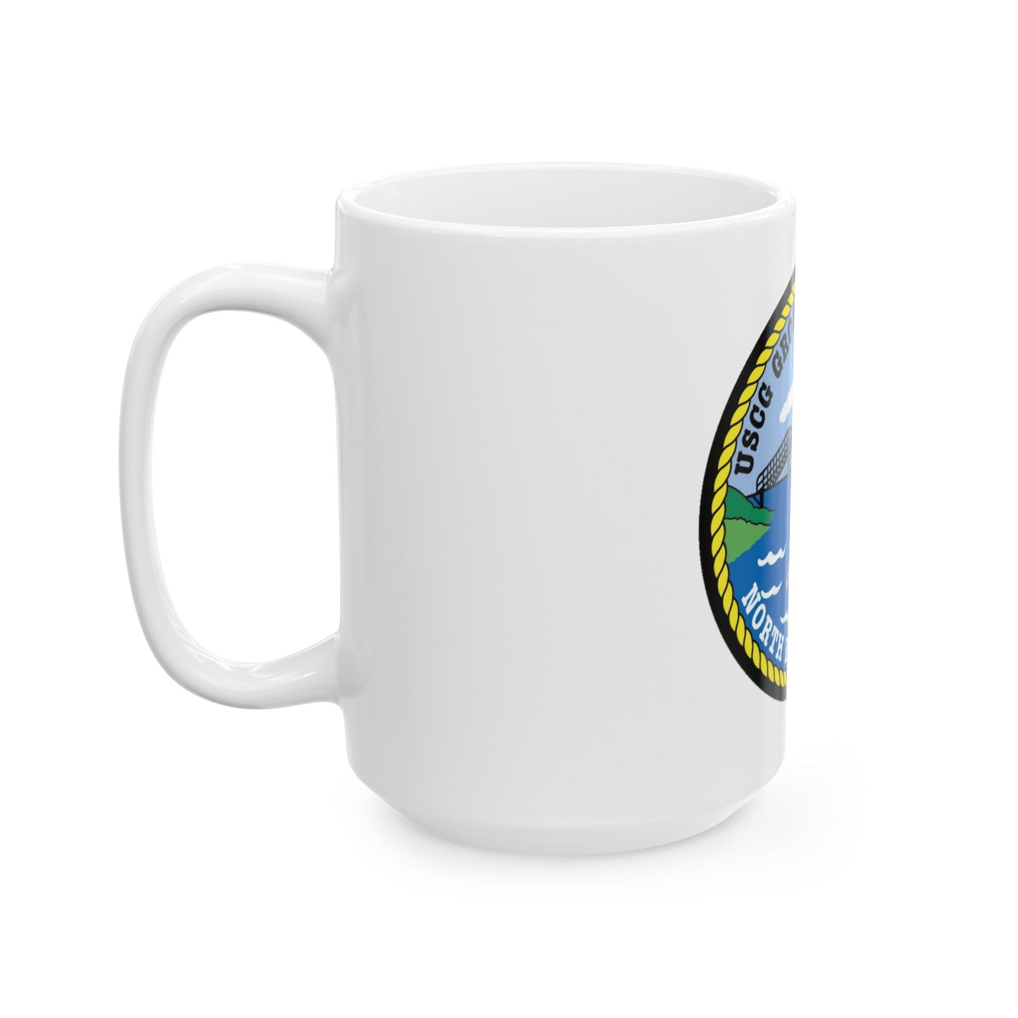 USCG Group Air Station North Bend (U.S. Coast Guard) White Coffee Mug-The Sticker Space