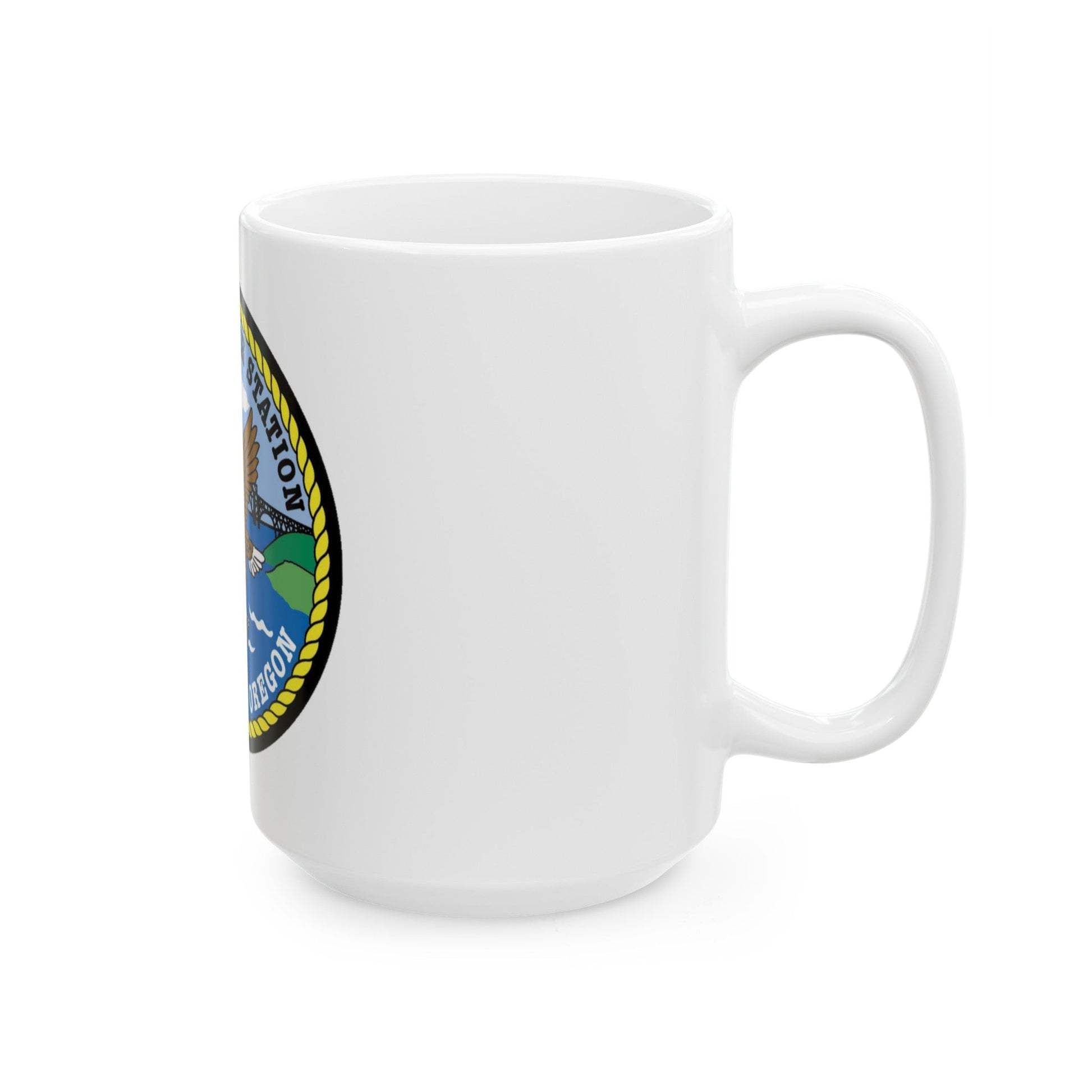 USCG Group Air Station North Bend (U.S. Coast Guard) White Coffee Mug-The Sticker Space