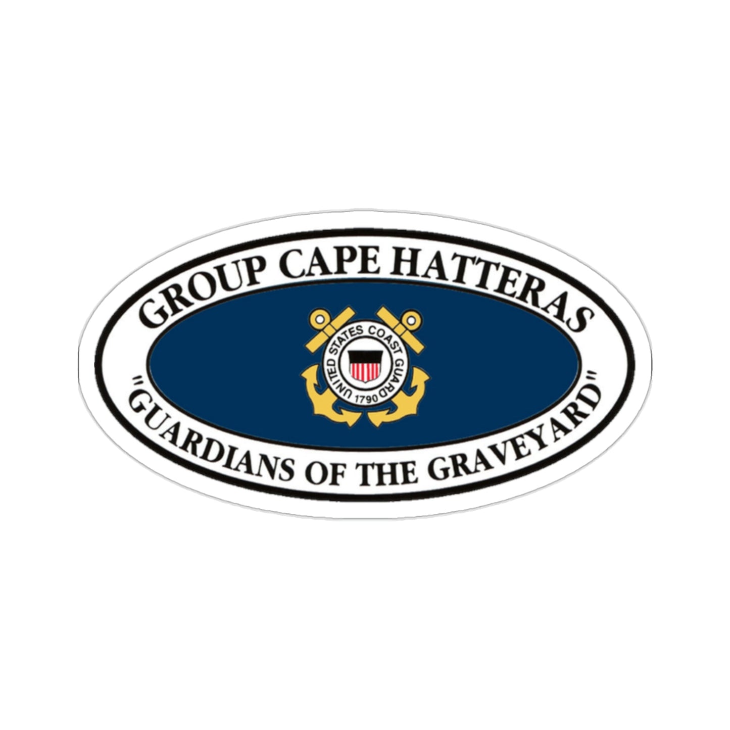 USCG Group Cape Hatteras VINT (U.S. Coast Guard) STICKER Vinyl Die-Cut Decal-2 Inch-The Sticker Space