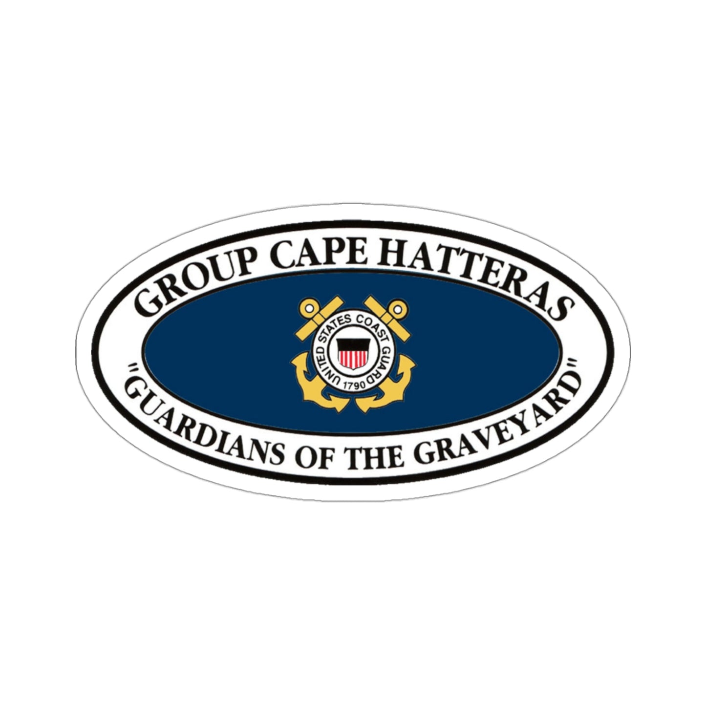 USCG Group Cape Hatteras VINT (U.S. Coast Guard) STICKER Vinyl Die-Cut Decal-3 Inch-The Sticker Space