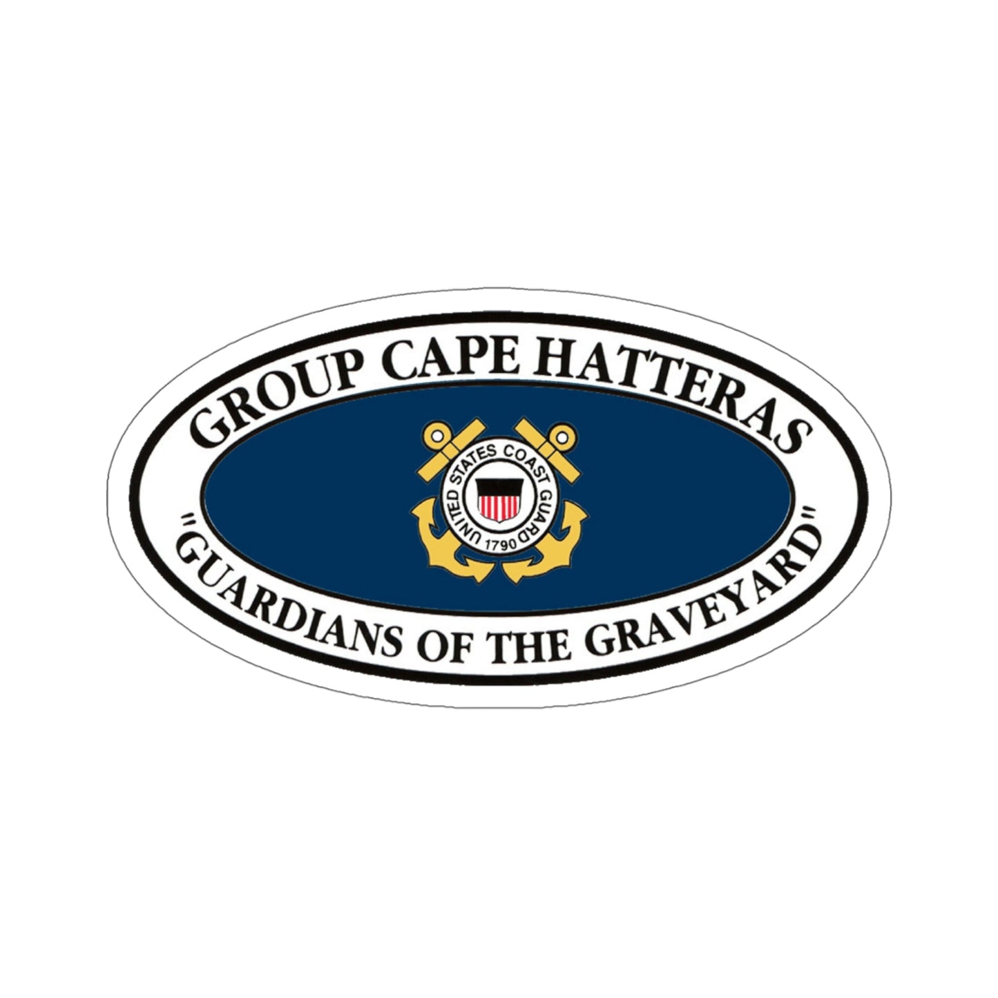 USCG Group Cape Hatteras VINT (U.S. Coast Guard) STICKER Vinyl Die-Cut Decal-5 Inch-The Sticker Space